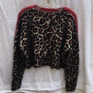 Nasty Gal Stars & Spots Cropped Sweater